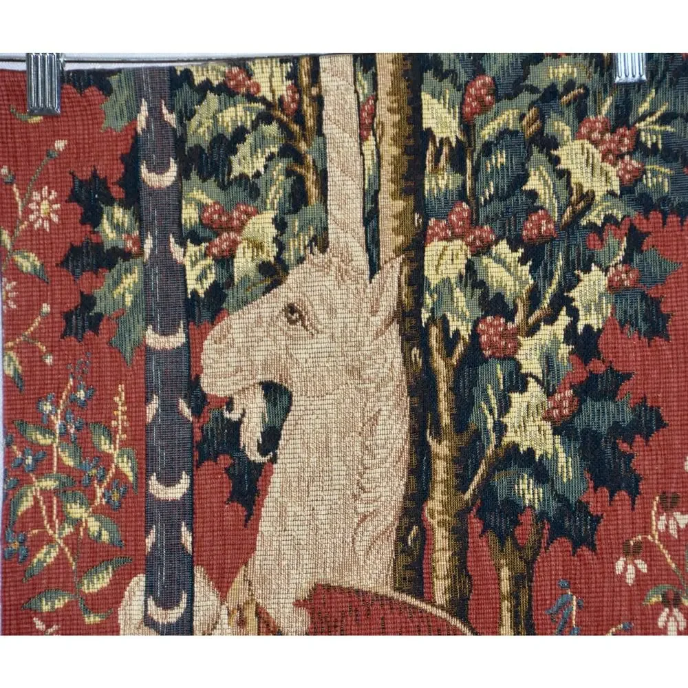 Allan Waller Ltd. Point de l'Halluin Tapestry Lady and the Unicorn Panel